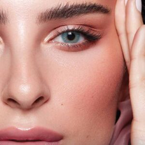 لنز دهب  آبی روشن بدون دور تیفانی بلو -<22  TIFFANY blue >