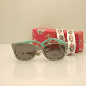 عینک آفتابی کودک   ژله ای  - uv400 -polarized طوسی دسته سبز