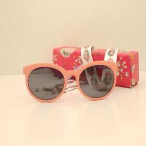 عینک آفتابی کودک   ژله ای  - uv400 -polarized صورتی دسته بنفش