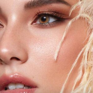 لنز دهب طوسی عسلی دوردار اسموکی -<25 SMOKEY >